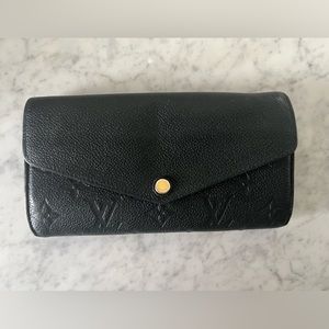 BLACK MONOGRAM LV WALLET